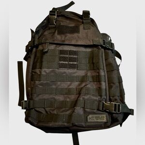 High End Highland Tactical Black Men's Heavy Duty Backpack MINT